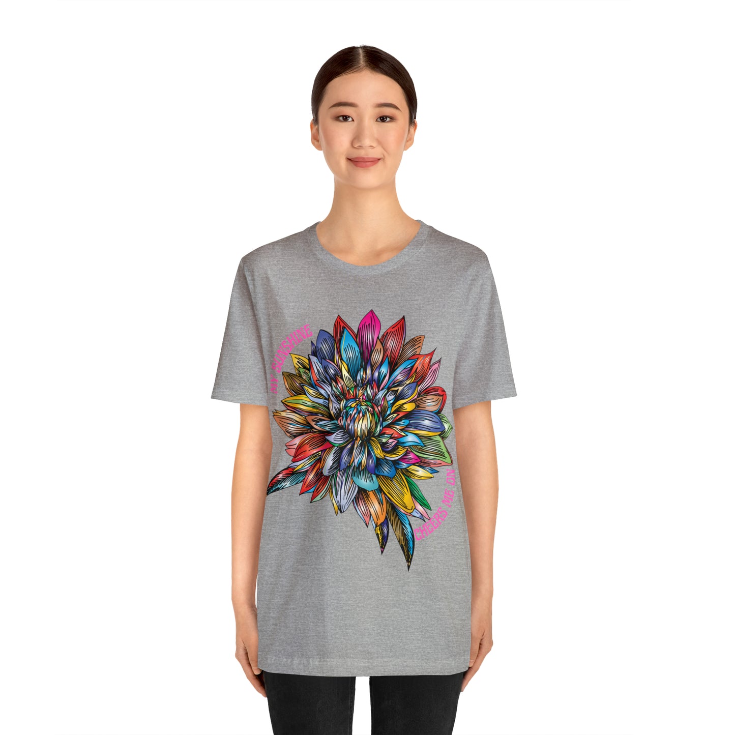 Memorial T-Shirt For Loss of Loved One, My Sunshine is Cheering Me On From Heaven