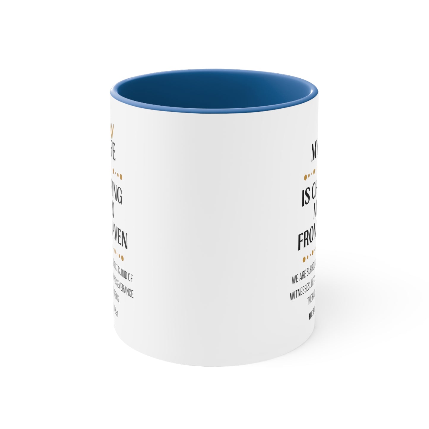 Wife Memorial Gift Mug, Cheering Me on from Heaven