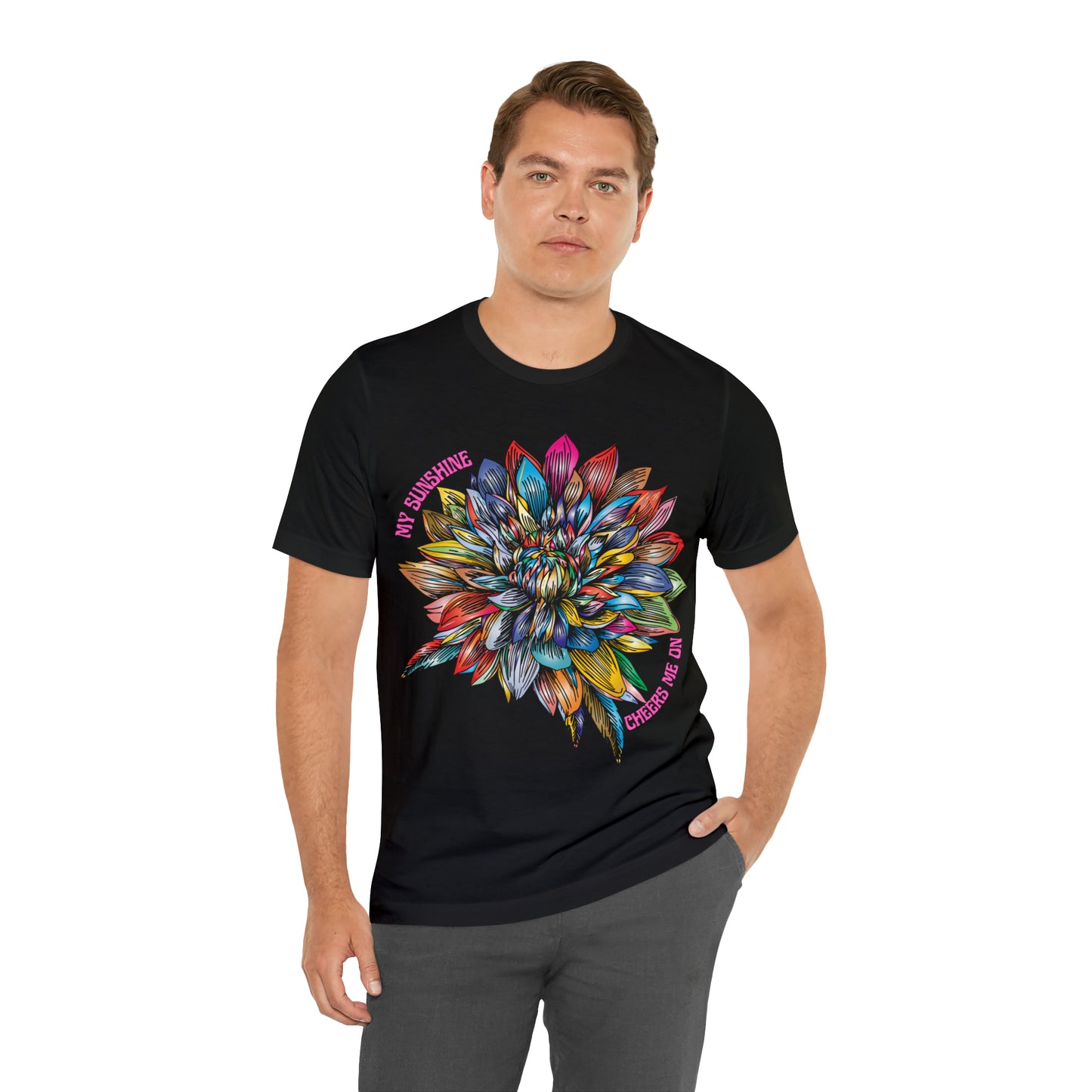 Memorial T-Shirt For Loss of Loved One, My Sunshine is Cheering Me On From Heaven