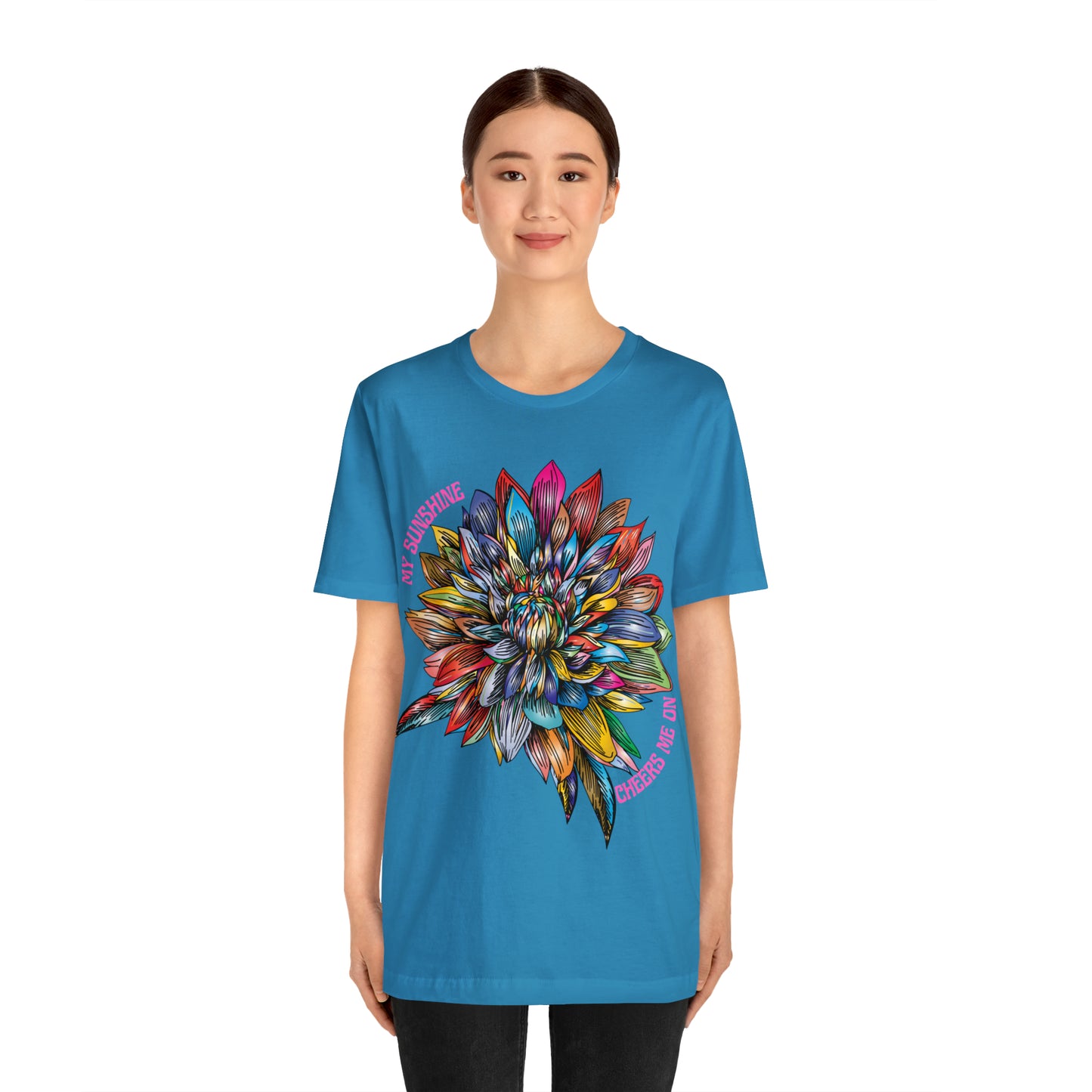 Memorial T-Shirt For Loss of Loved One, My Sunshine is Cheering Me On From Heaven