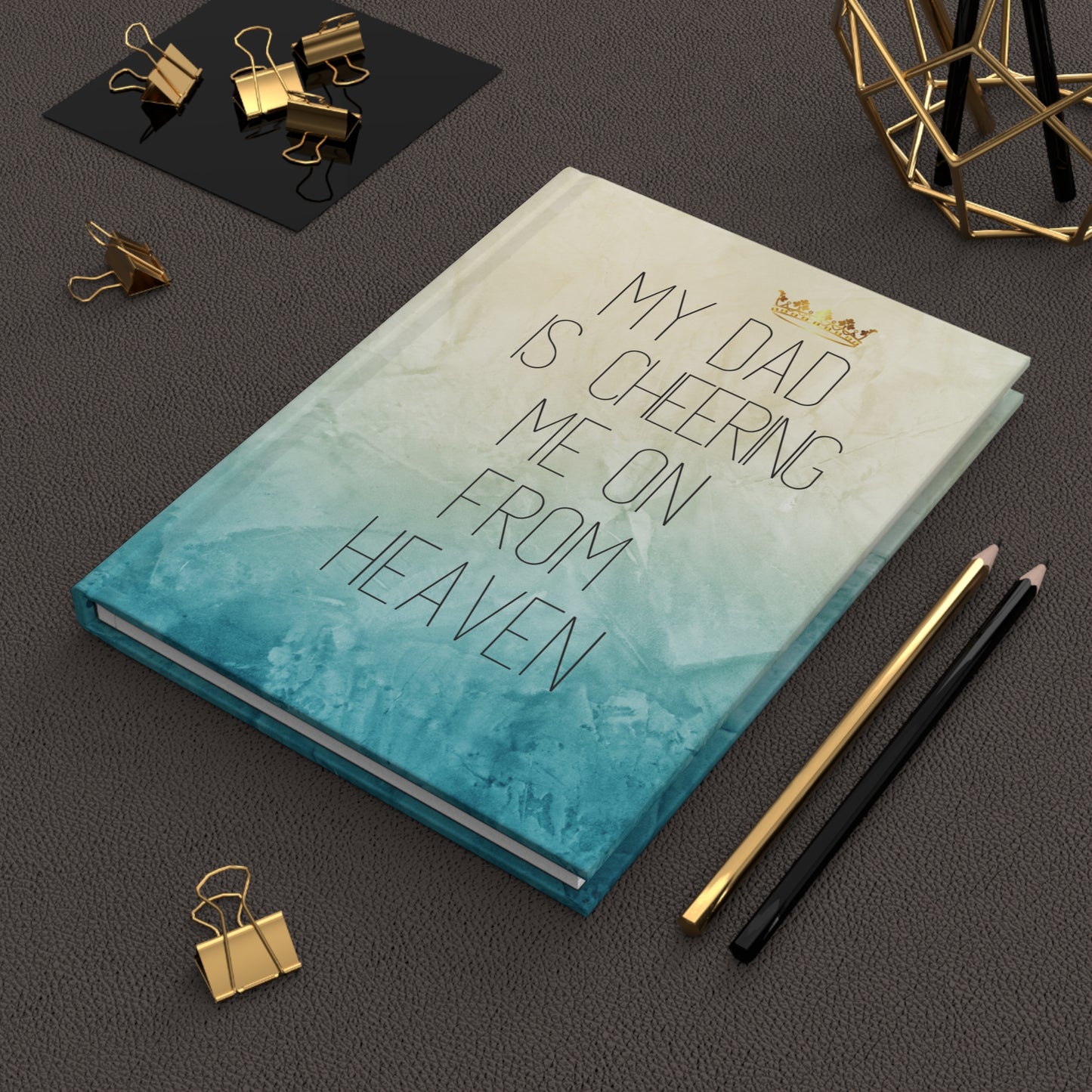 Grief Journal for Loss of Father, Cheering Me On From Heaven