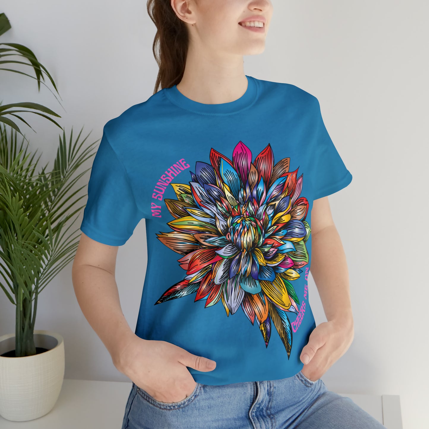 Memorial T-Shirt For Loss of Loved One, My Sunshine is Cheering Me On From Heaven