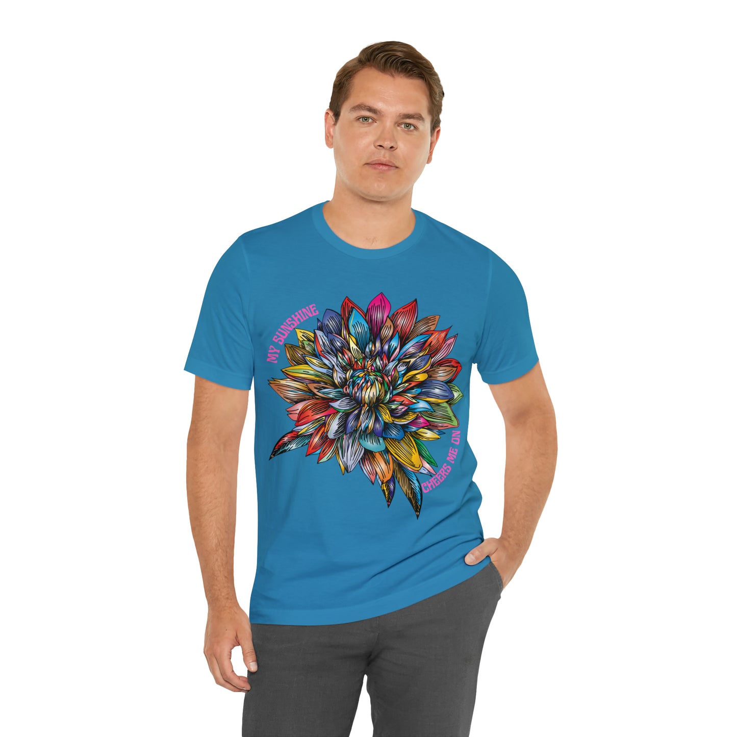 Memorial T-Shirt For Loss of Loved One, My Sunshine is Cheering Me On From Heaven