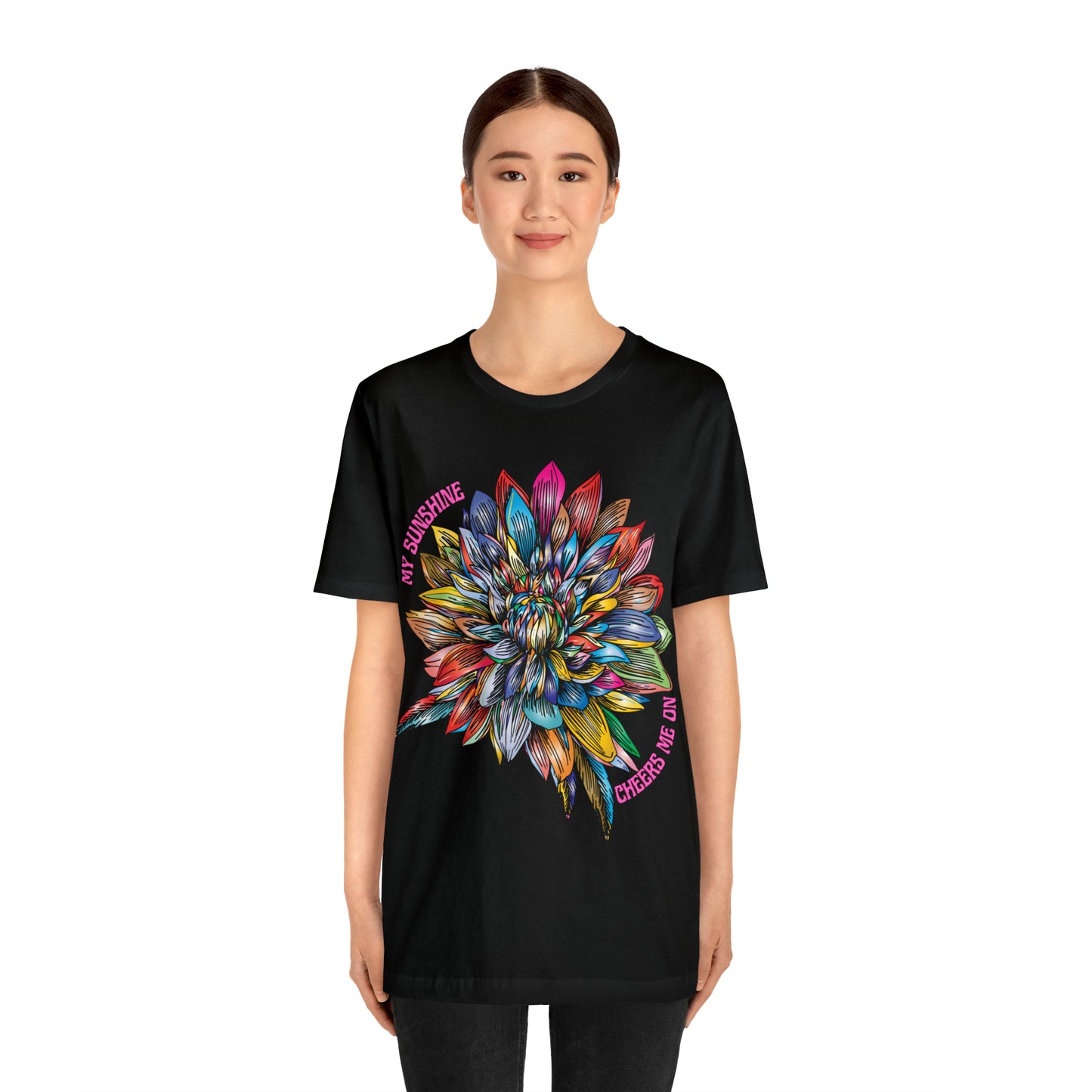 Memorial T-Shirt For Loss of Loved One, My Sunshine is Cheering Me On From Heaven
