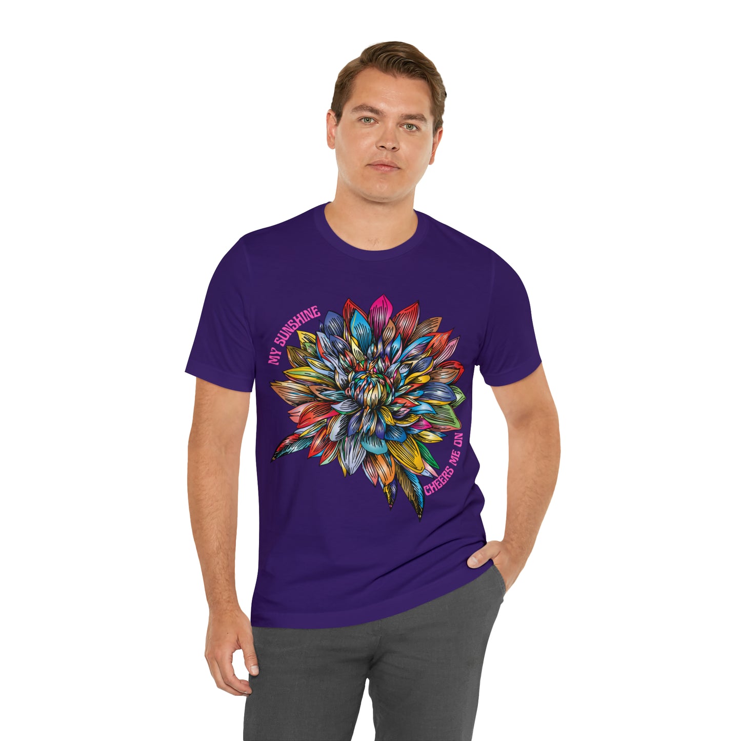 Memorial T-Shirt For Loss of Loved One, My Sunshine is Cheering Me On From Heaven