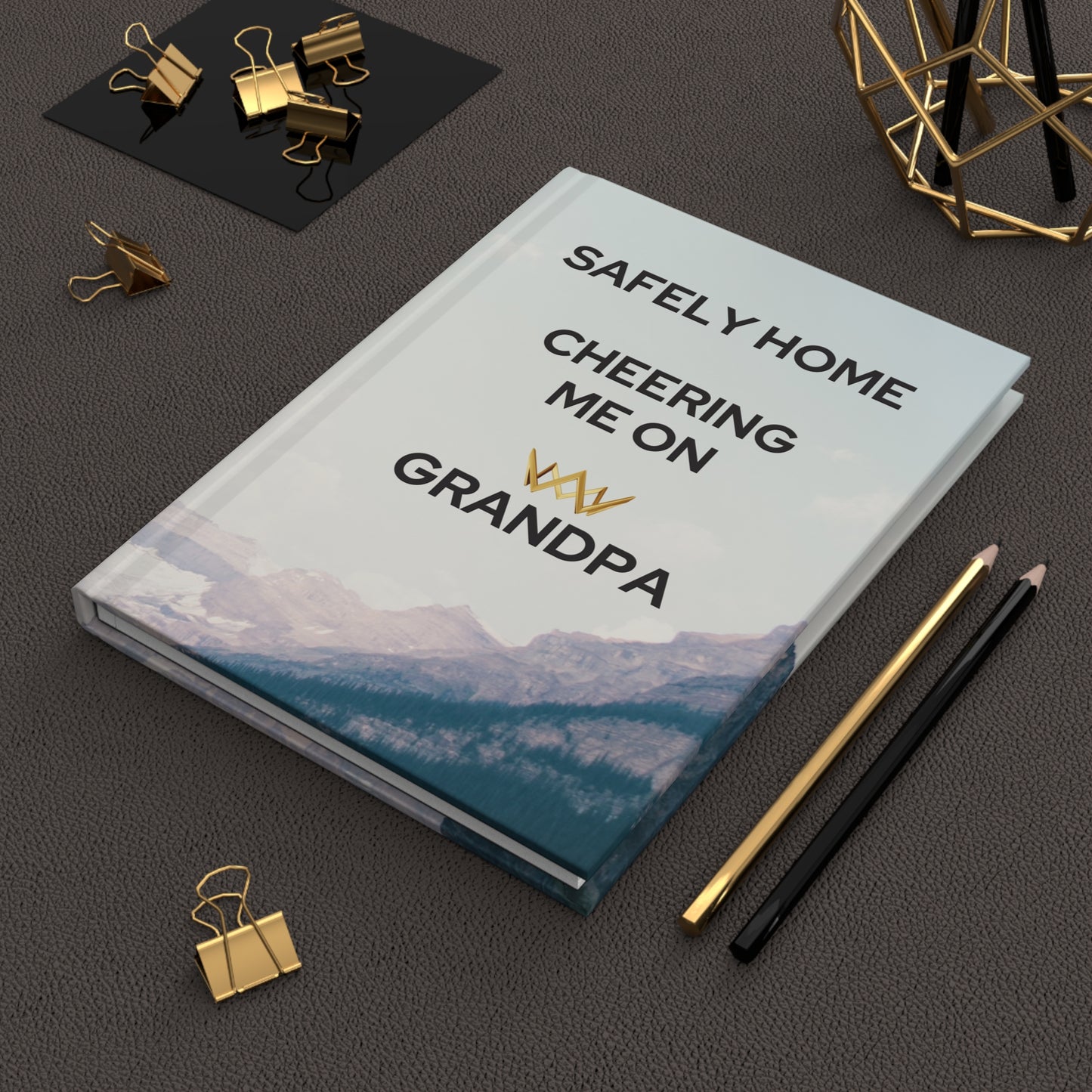 Grief Journal for Loss of Grandpa, Safely Home Cheering Me On