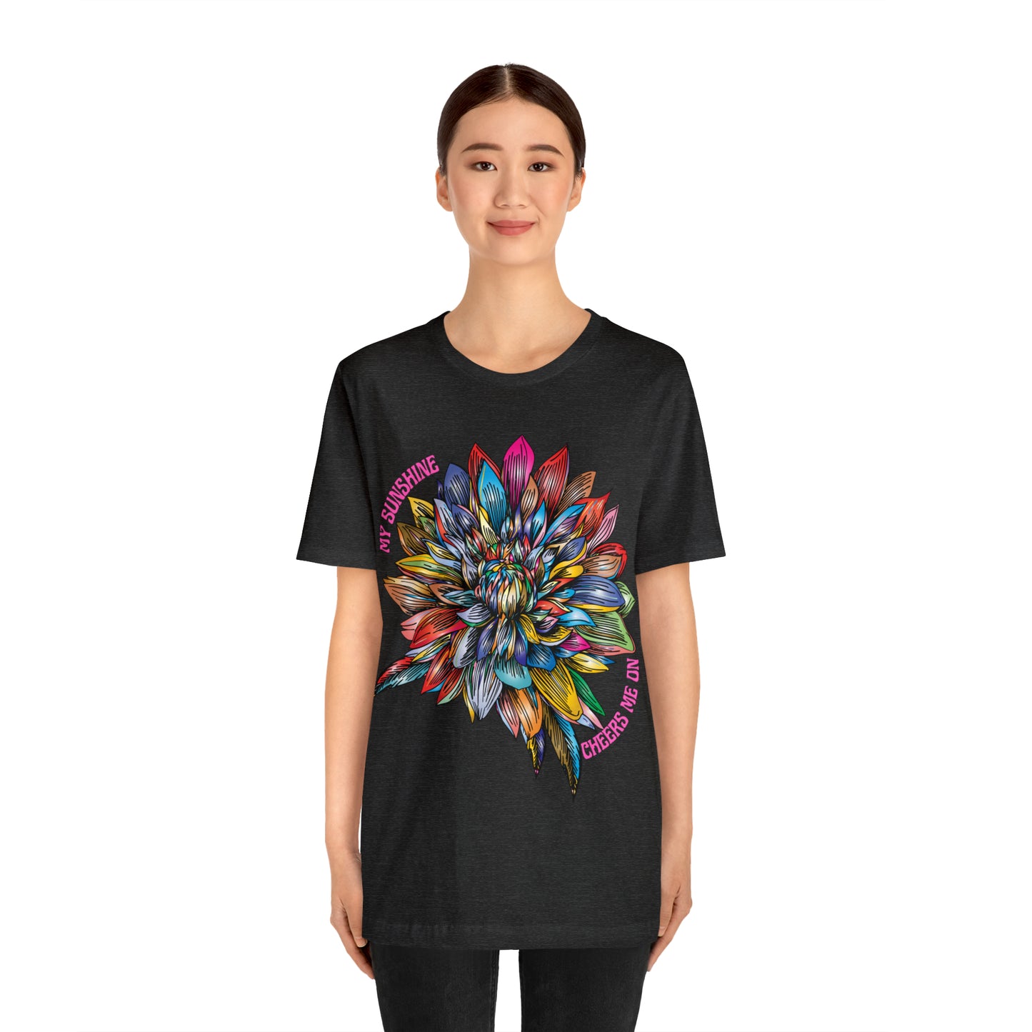 Memorial T-Shirt For Loss of Loved One, My Sunshine is Cheering Me On From Heaven
