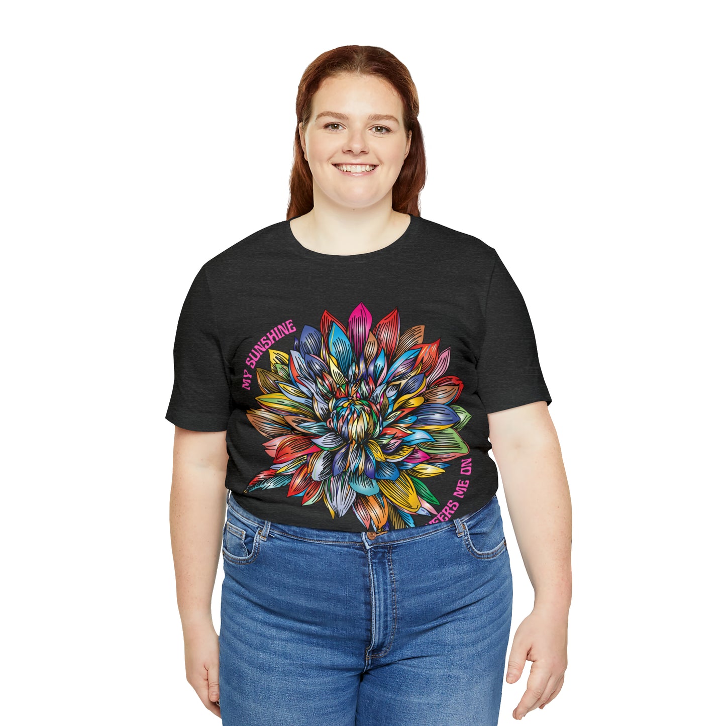 Memorial T-Shirt For Loss of Loved One, My Sunshine is Cheering Me On From Heaven