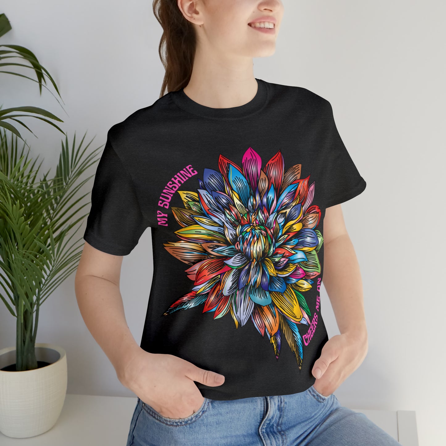 Memorial T-Shirt For Loss of Loved One, My Sunshine is Cheering Me On From Heaven