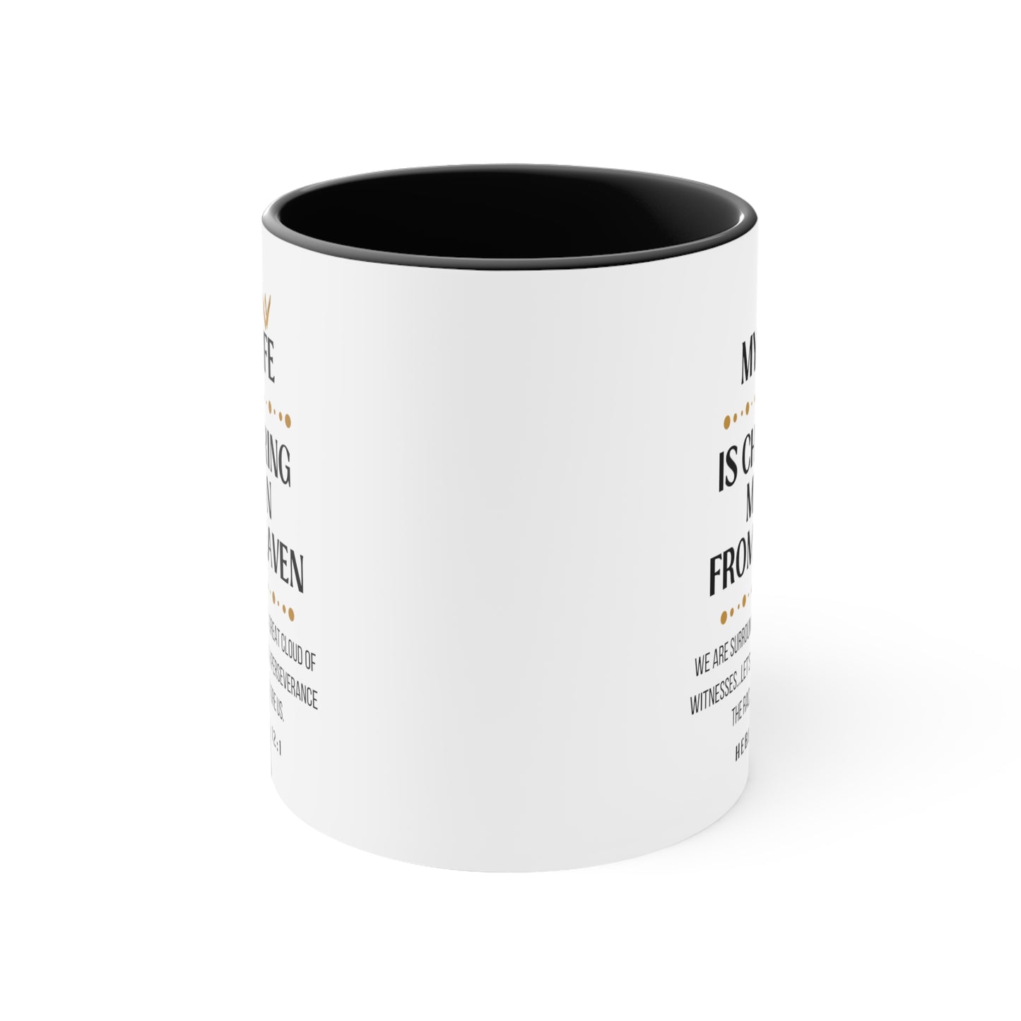 Wife Memorial Gift Mug, Cheering Me on from Heaven