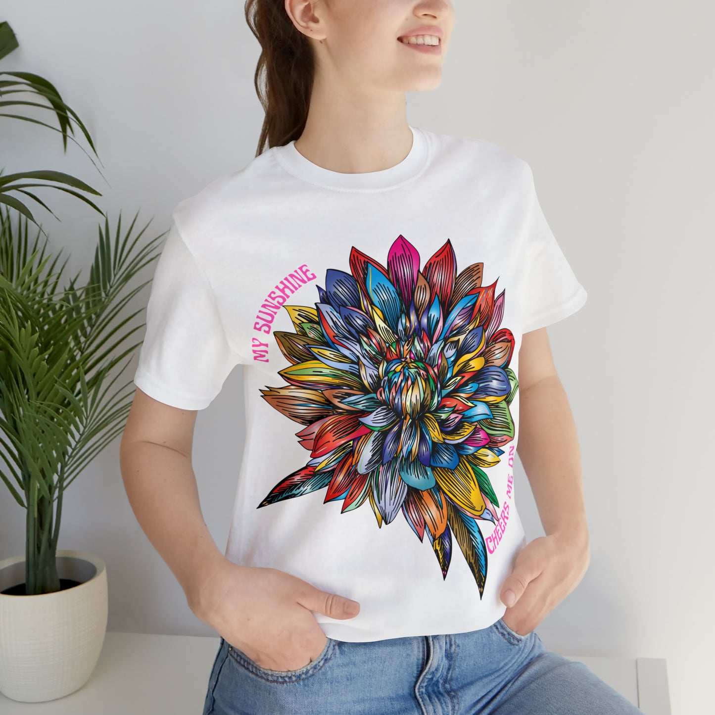 Memorial T-Shirt For Loss of Loved One, My Sunshine is Cheering Me On From Heaven