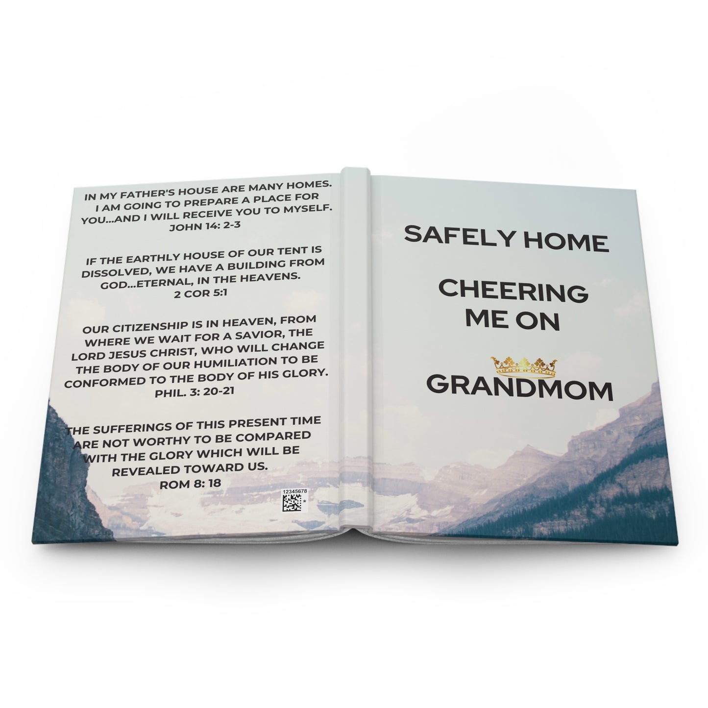 Grief Journal for Loss of Grandmother, Safely Home Cheering Me On