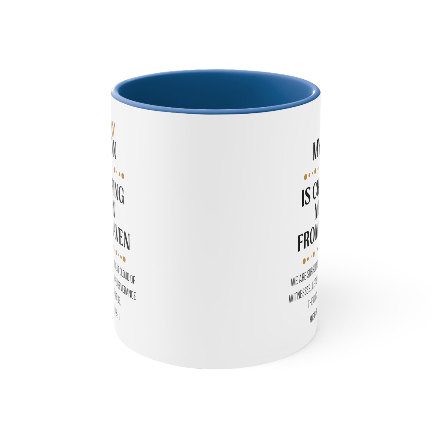 Son Memorial Gift Mug, Cheering Me on from Heaven