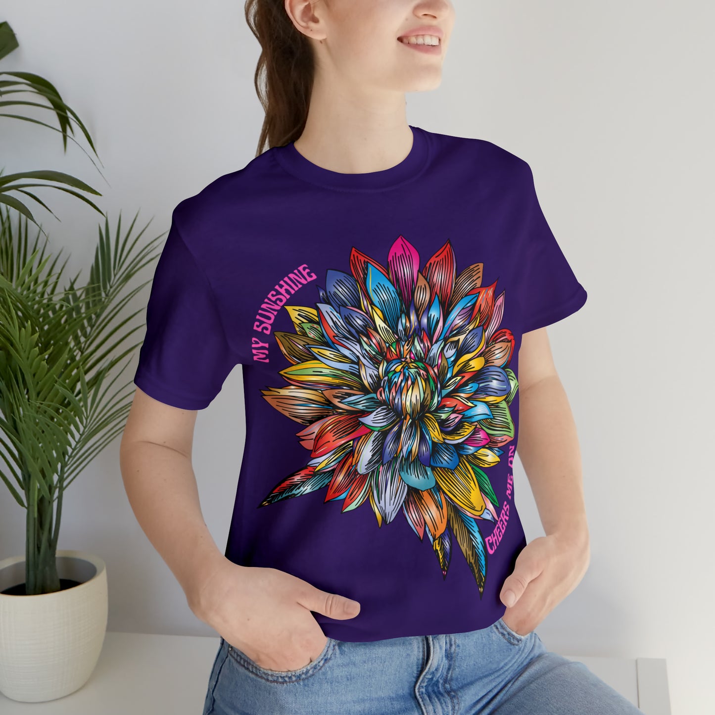 Memorial T-Shirt For Loss of Loved One, My Sunshine is Cheering Me On From Heaven
