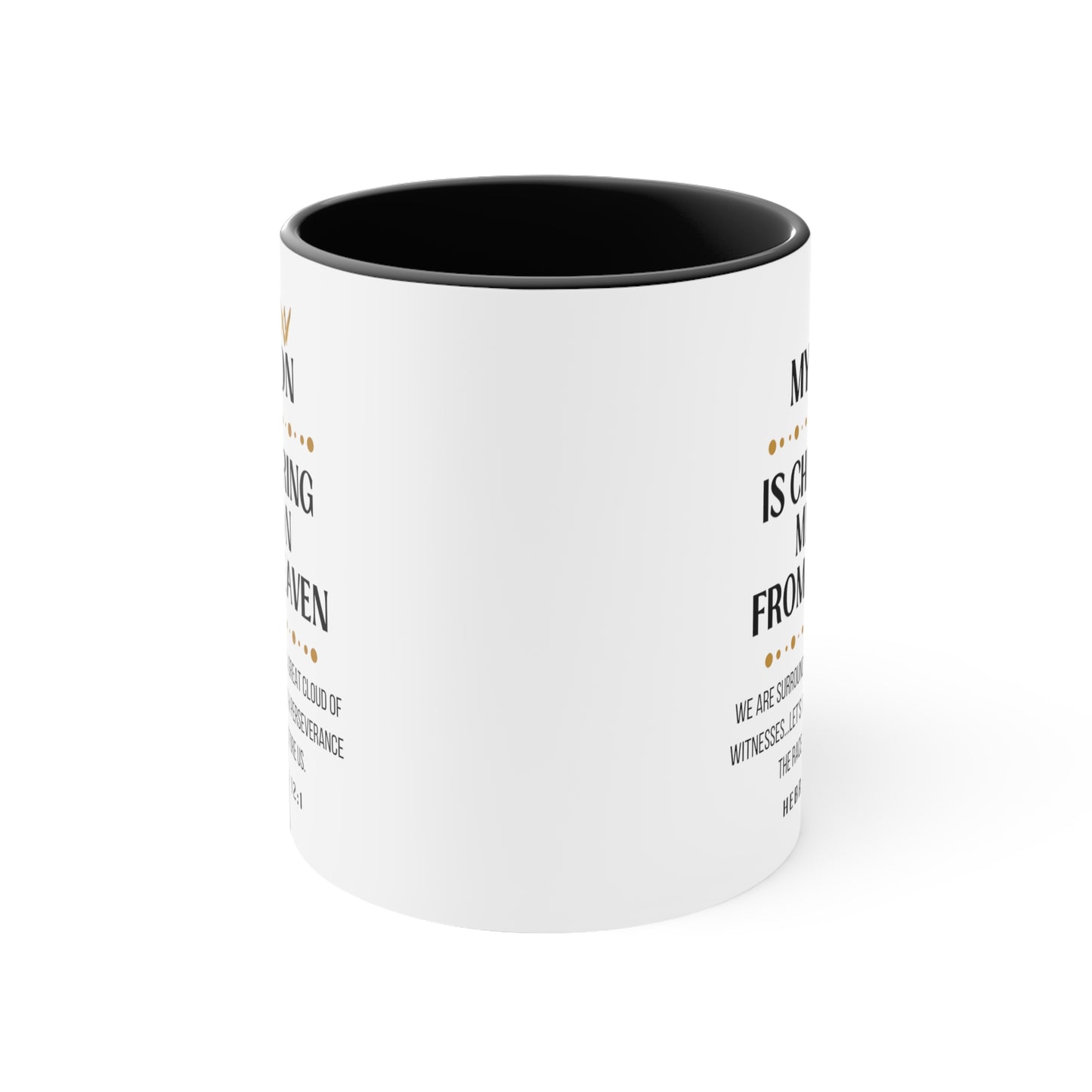 Son Memorial Gift Mug, Cheering Me on from Heaven