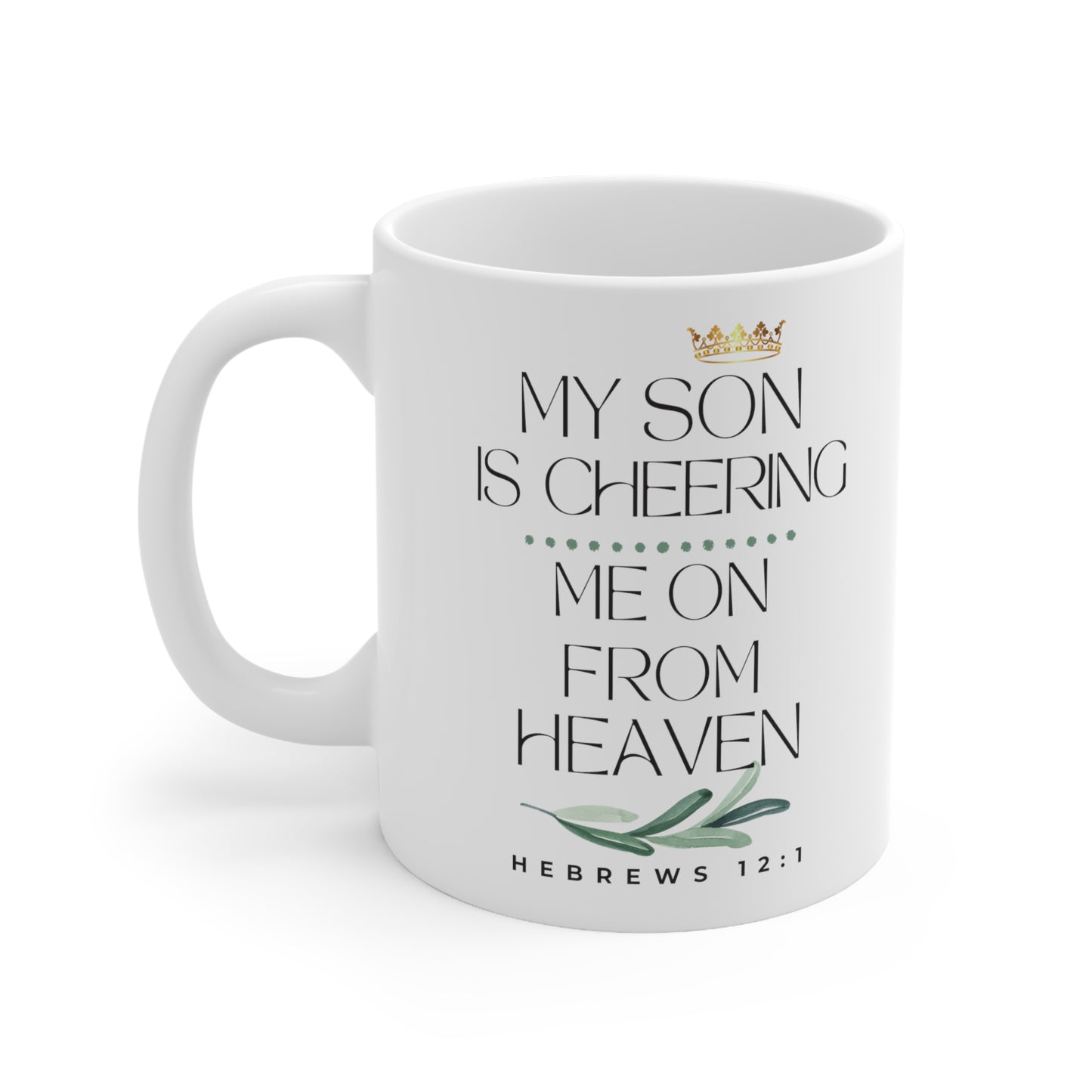 Son Memorial Gift Mug, Cheering Me on from Heaven