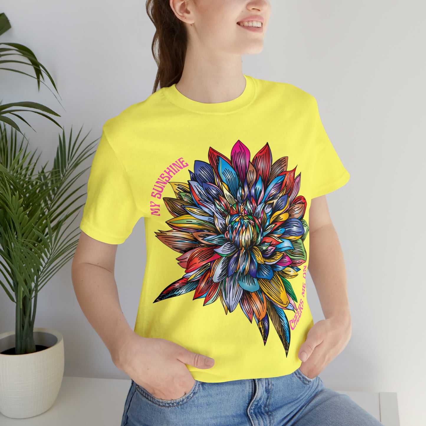 Memorial T-Shirt For Loss of Loved One, My Sunshine is Cheering Me On From Heaven