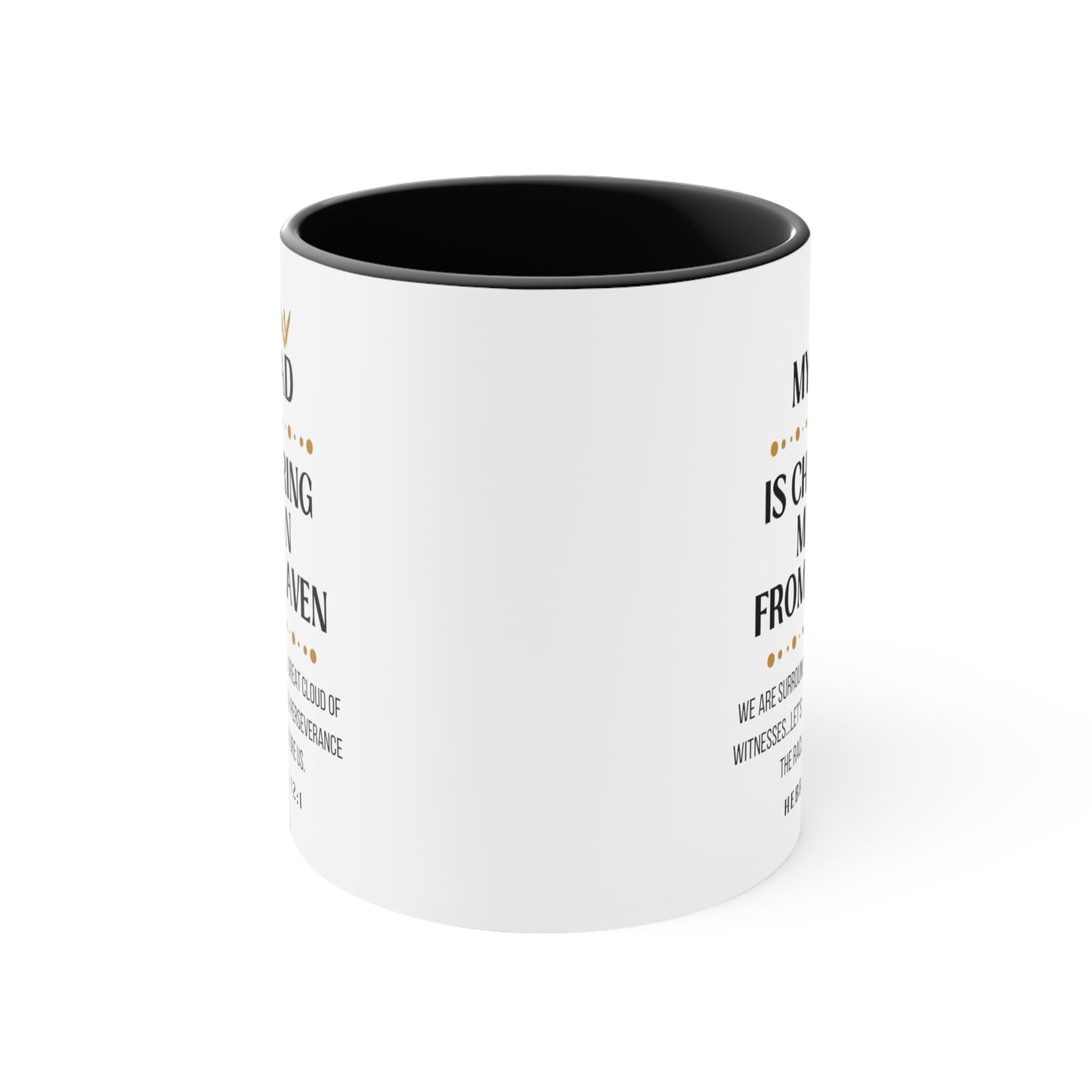 Dad Memorial Gift Mug, Cheering Me on from Heaven