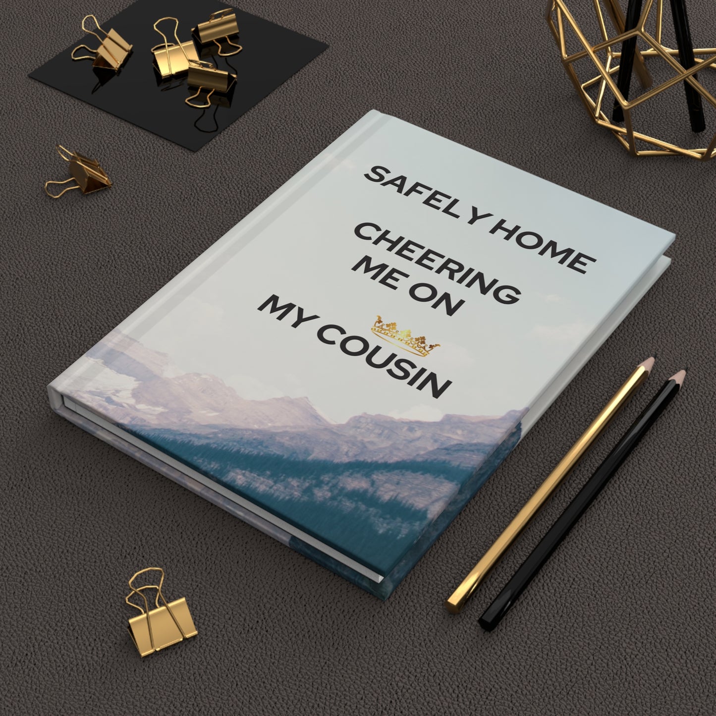 Grief Journal for Loss of Cousin, Safely Home Cheering Me On