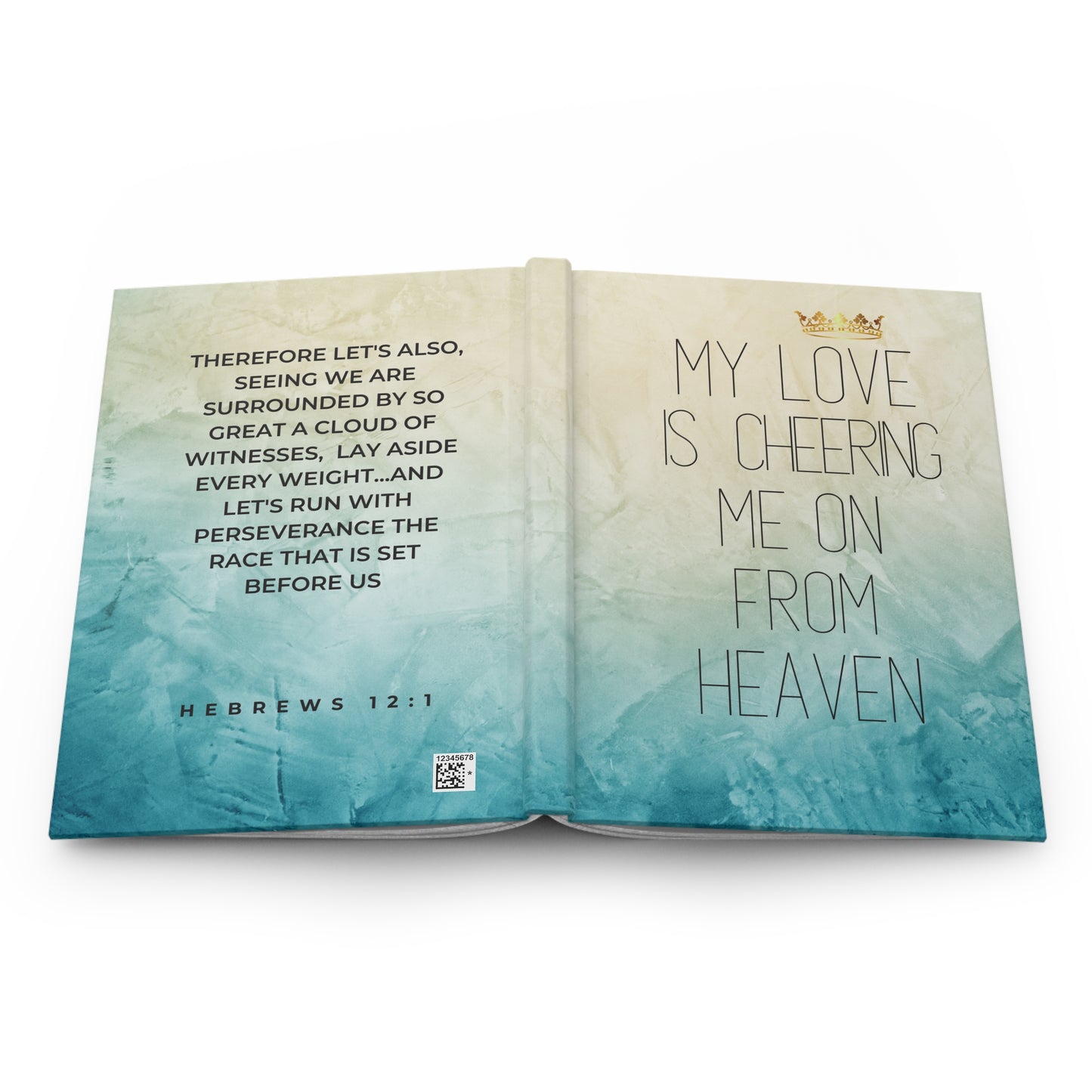 Grief Journal for Loss of Loved One, Cheering Me On From Heaven
