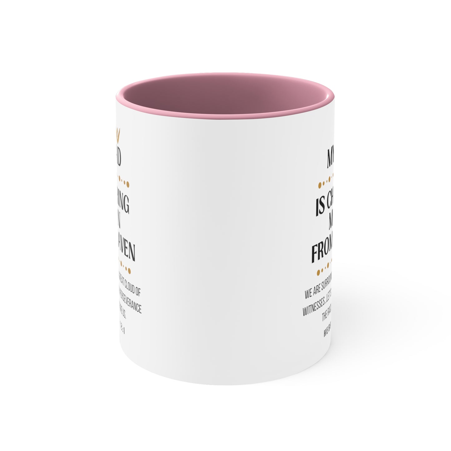 Dad Memorial Gift Mug, Cheering Me on from Heaven