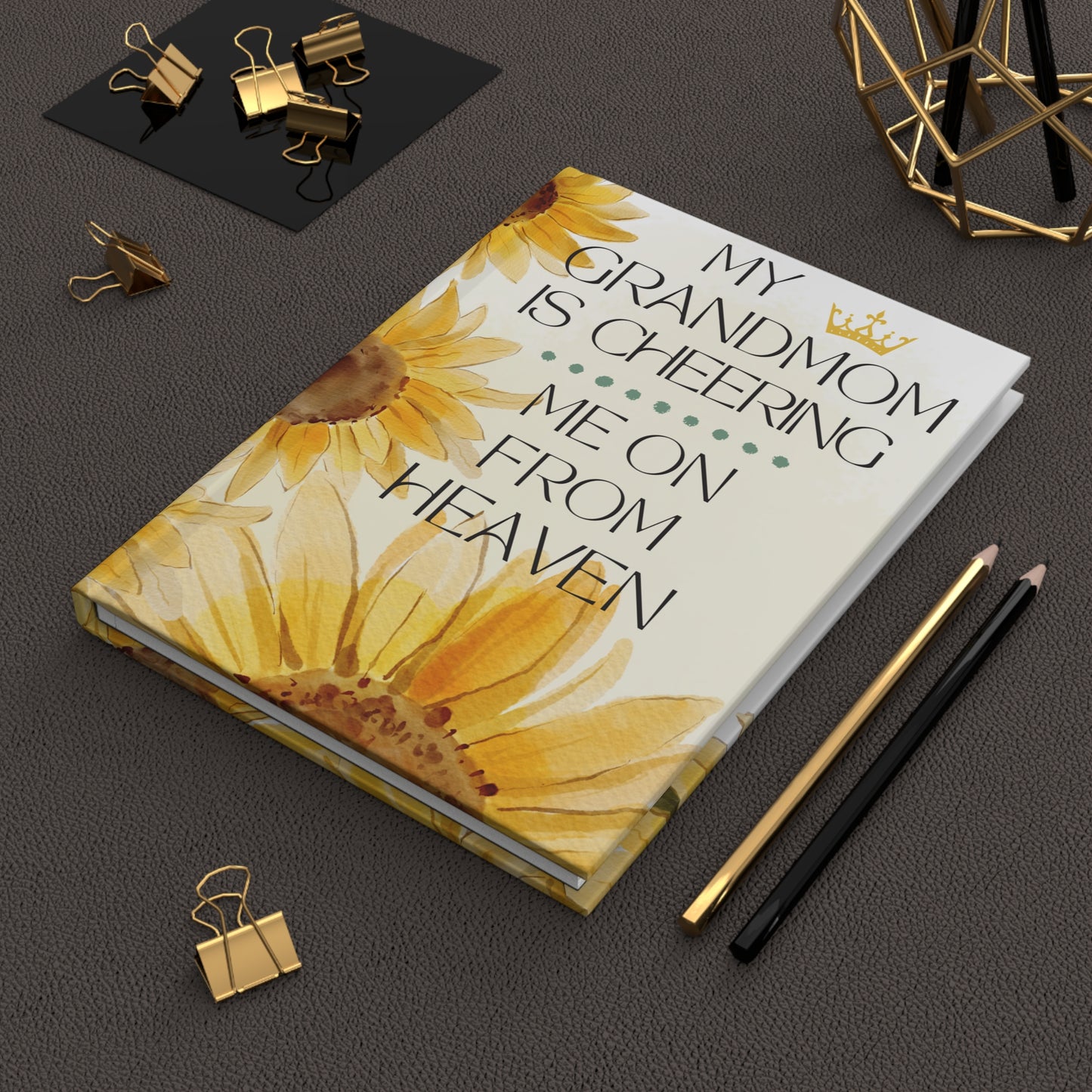 Grief Journal for Loss of Grandmom, Cheering Me On From Heaven