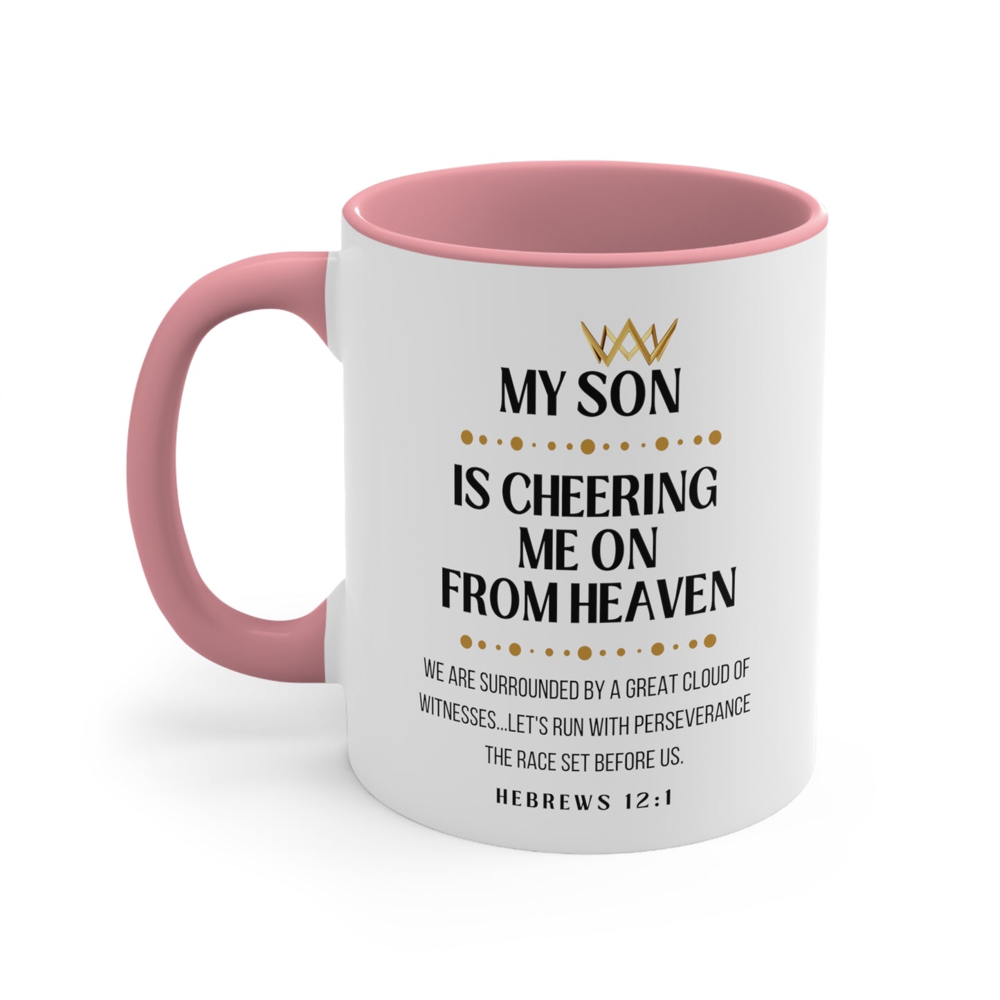 Son Memorial Gift Mug, Cheering Me on from Heaven