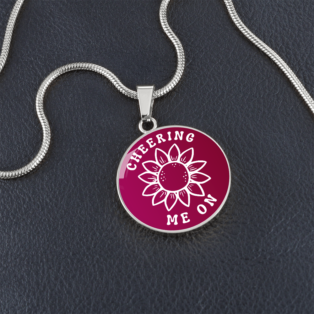 Memorial Engravable Necklace, Cheering Me On From Heaven