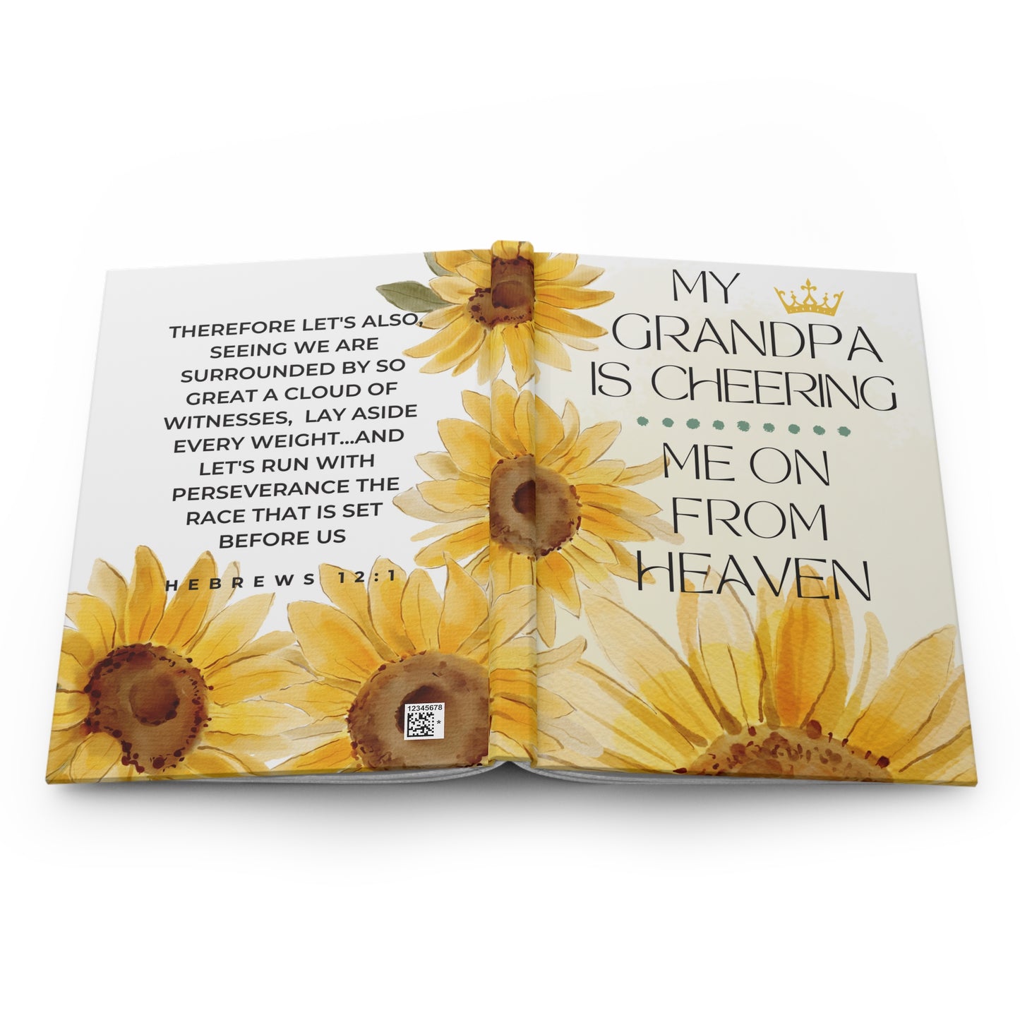 Grief Journal for Loss of Grandpa, Cheering Me On From Heaven
