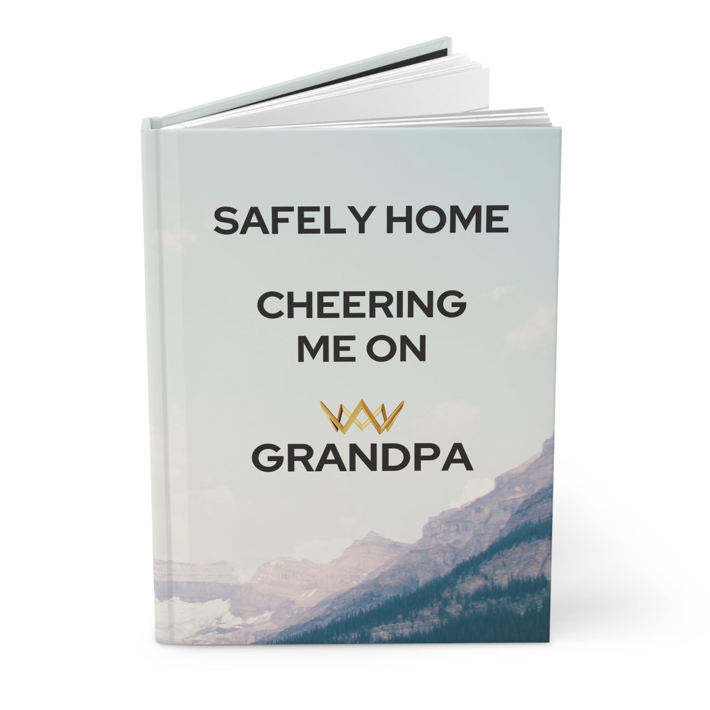 Grief Journal for Loss of Grandpa, Safely Home Cheering Me On