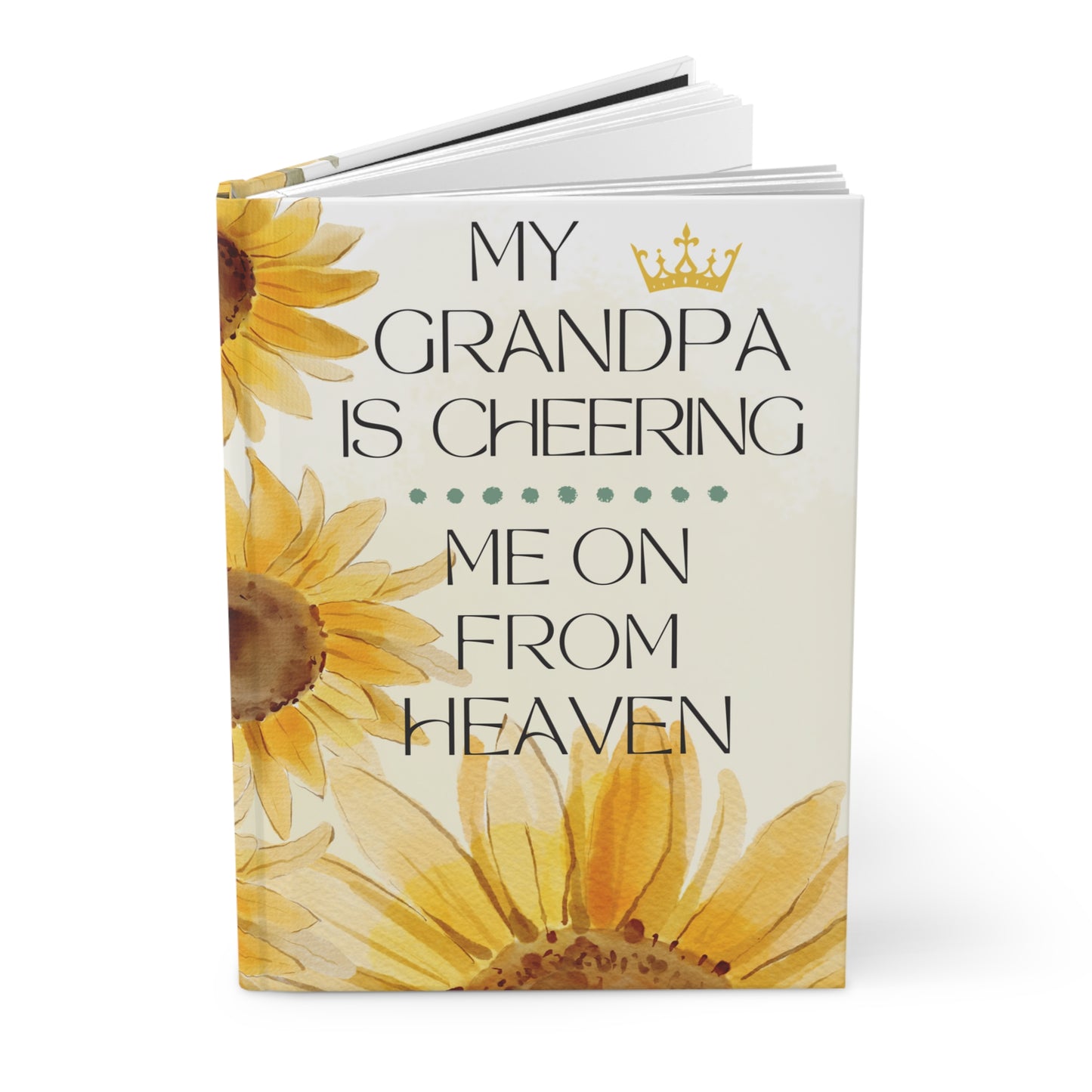Grief Journal for Loss of Grandpa, Cheering Me On From Heaven