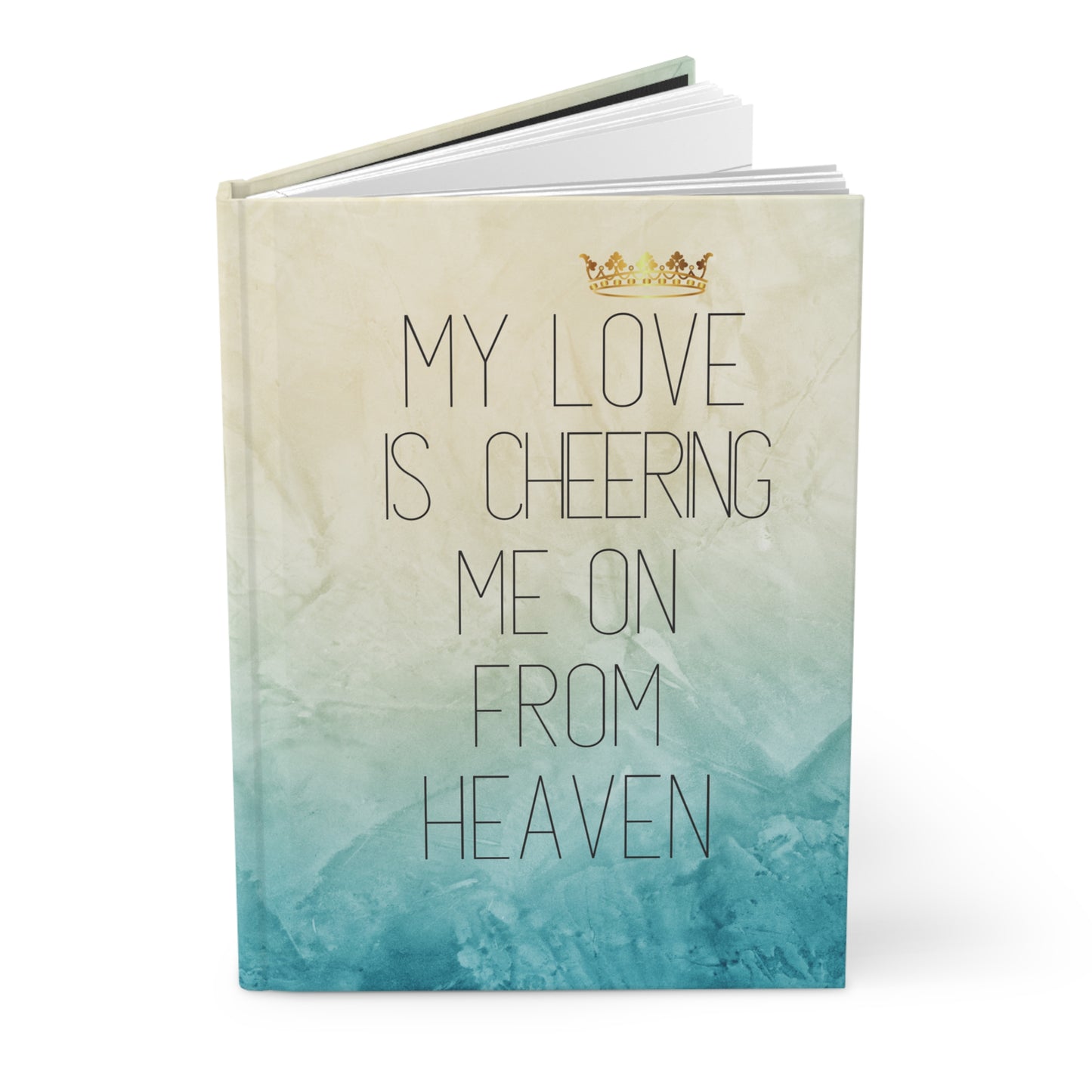 Grief Journal for Loss of Loved One, Cheering Me On From Heaven