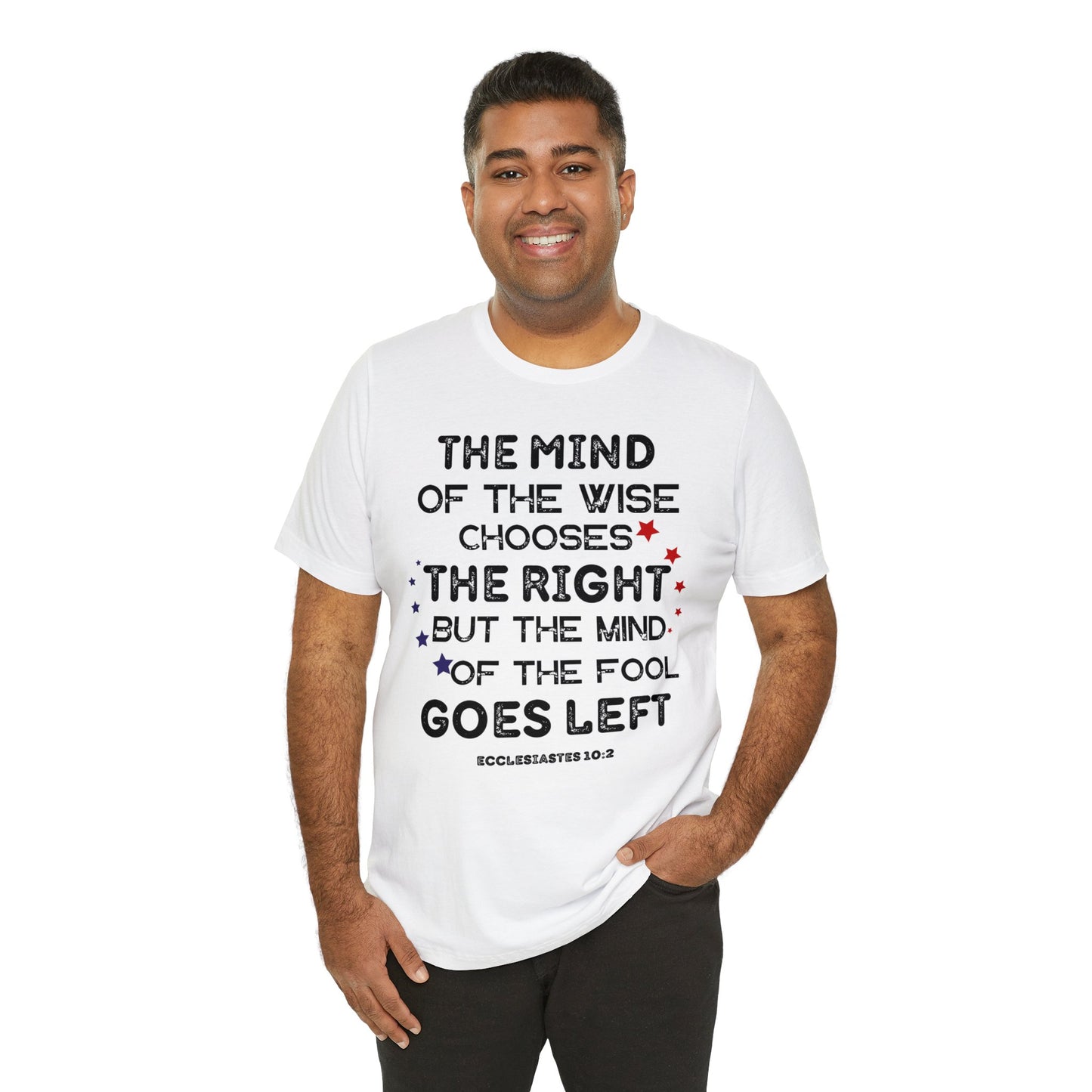 Funny Political TShirt, The Mind of the Wise Chooses the Right