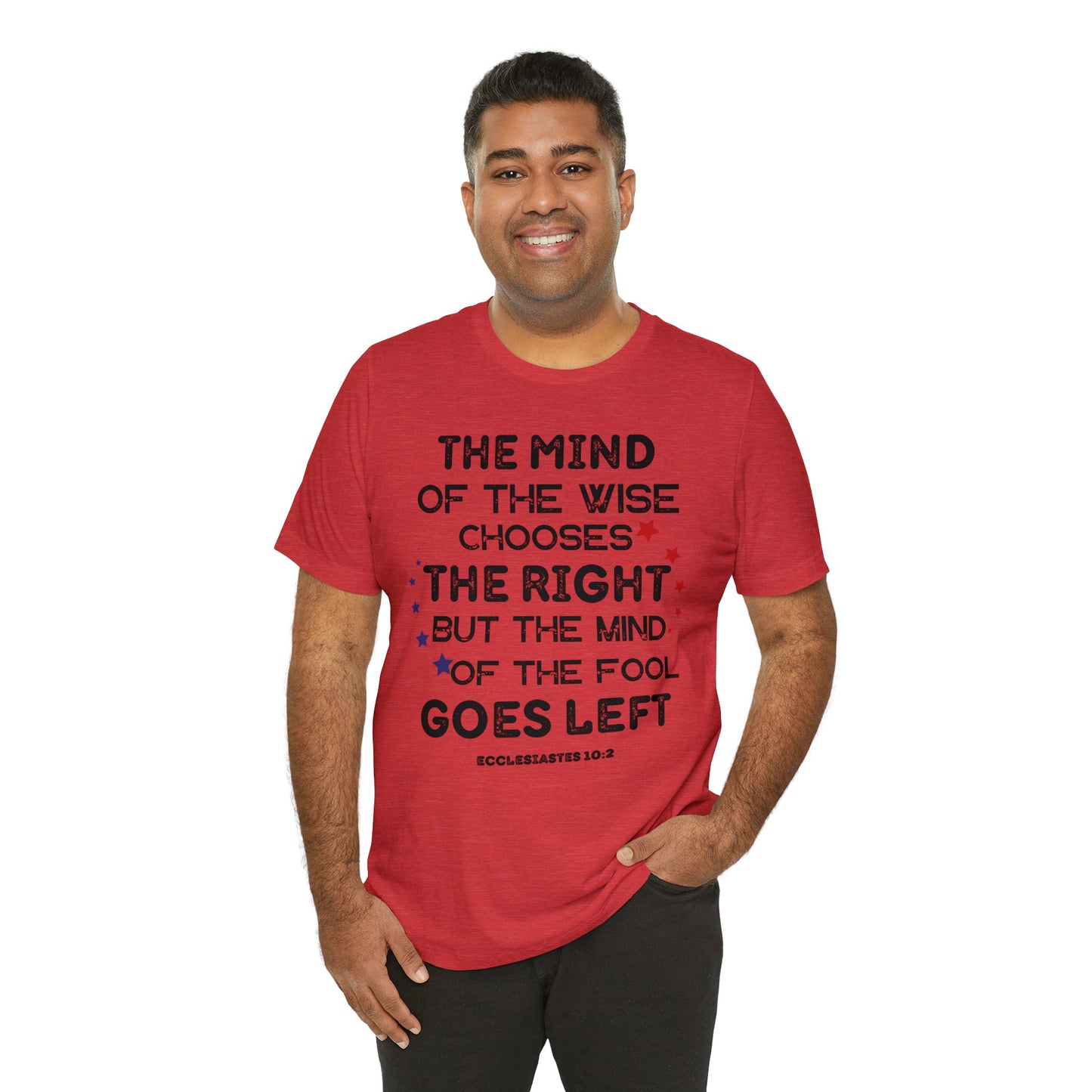 Funny Political TShirt, The Mind of the Wise Chooses the Right