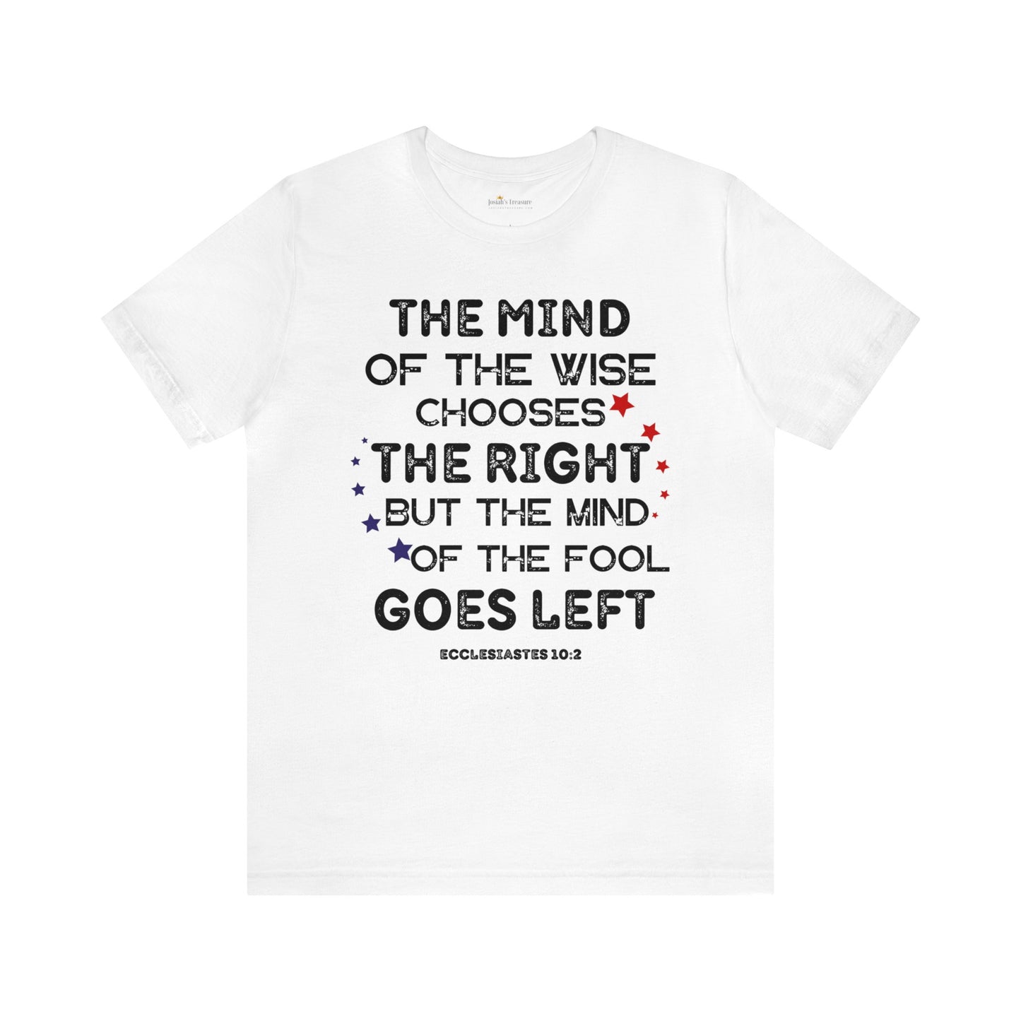 Funny Political TShirt, The Mind of the Wise Chooses the Right