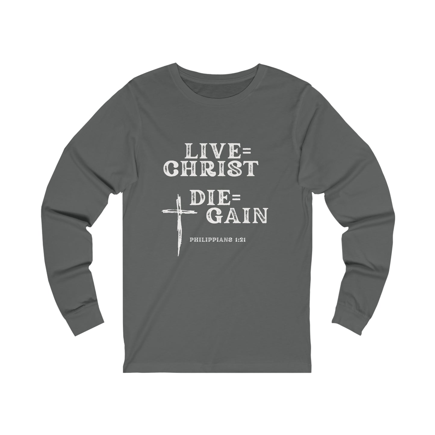 To Live Is Christ Unisex Jersey Long Sleeve Tee