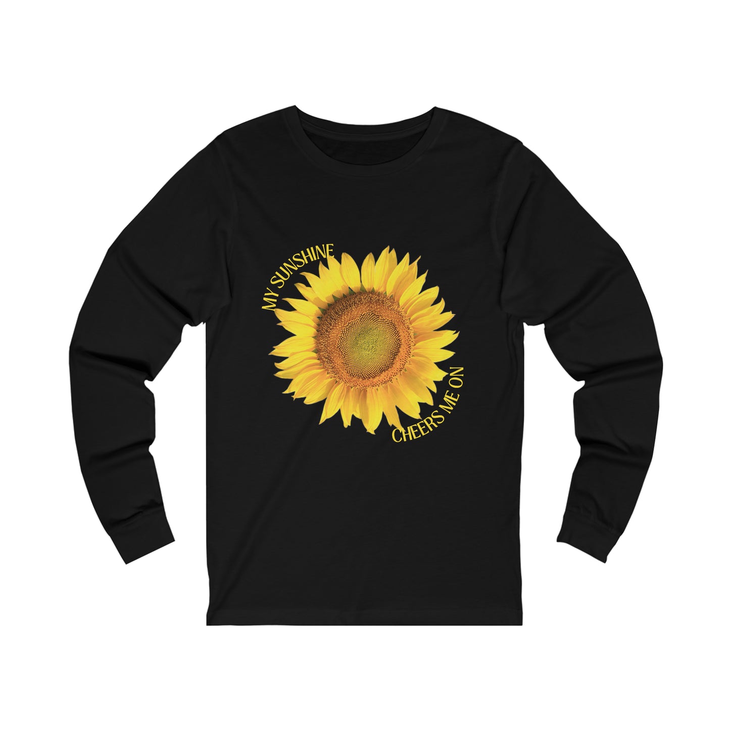 My Sunshine Cheers Me On From Heaven, Memorial Unisex Jersey Long Sleeve Tee