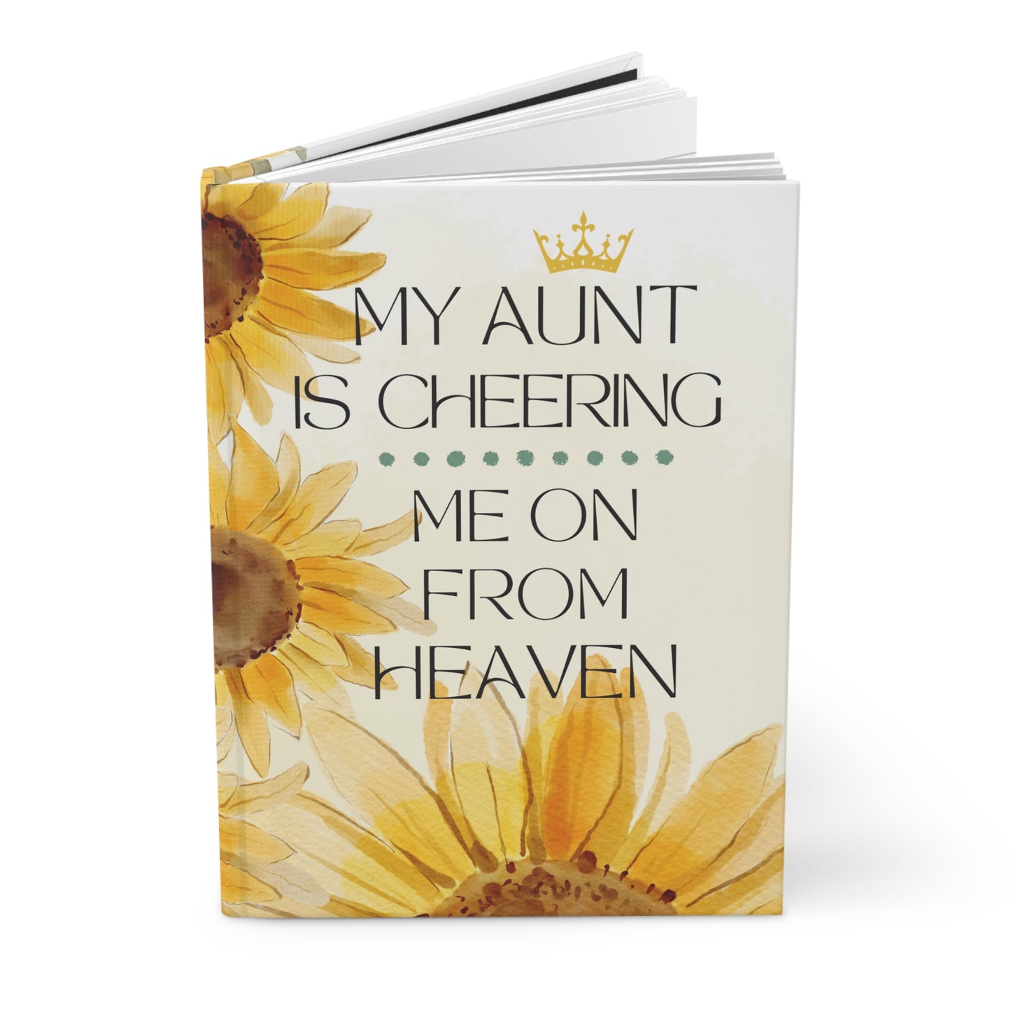 Grief Journal for Loss of Aunt, Cheering Me On From Heaven