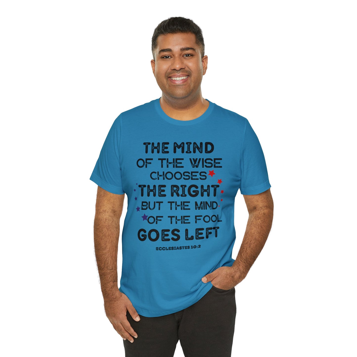 Funny Political TShirt, The Mind of the Wise Chooses the Right