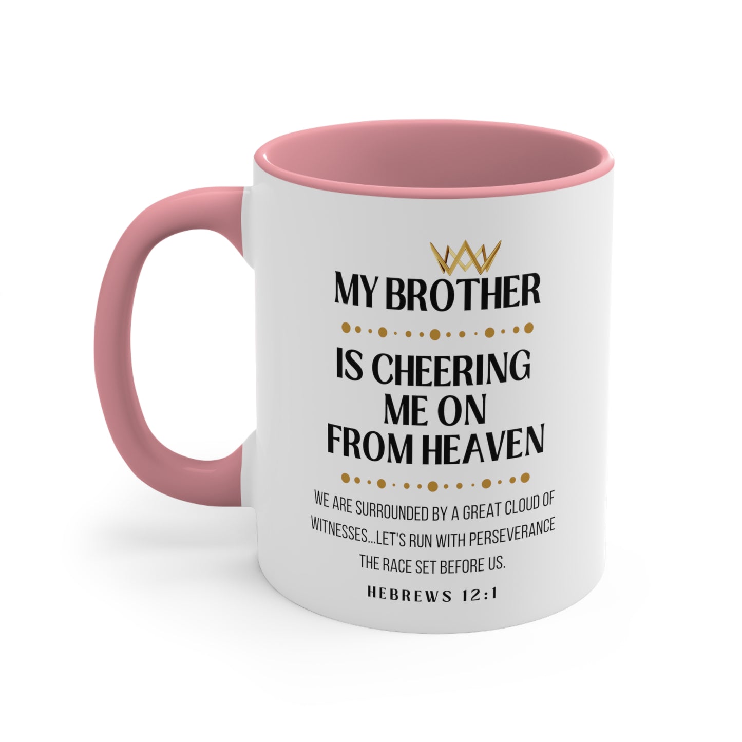 Brother Memorial Gift Mug, Cheering Me on from Heaven