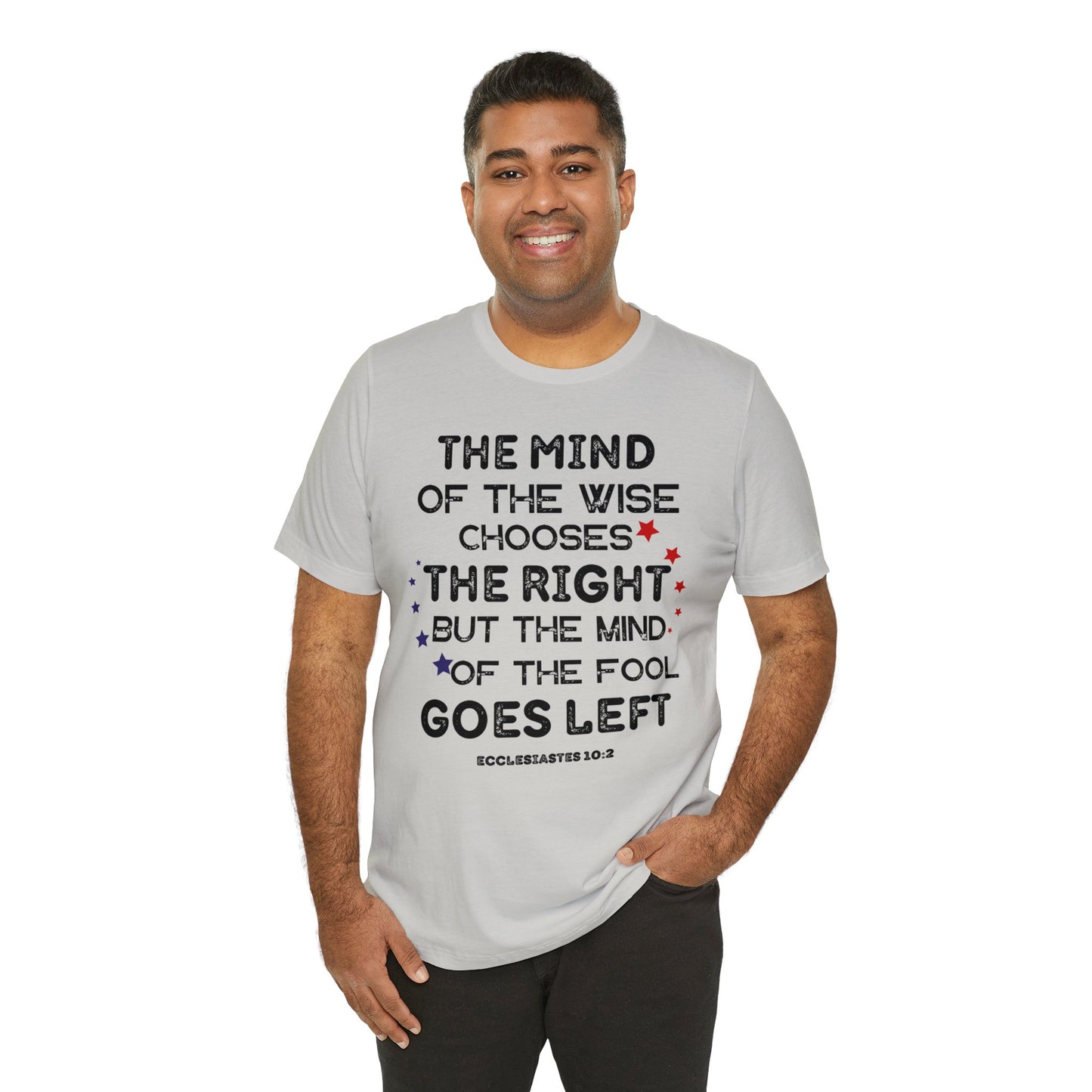 Funny Political TShirt, The Mind of the Wise Chooses the Right