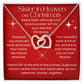 Sister In Heaven for Christmas Memorial Heart Necklace