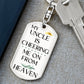 Uncle Memorial Engravable Keychain, Cheering Me On From Heaven
