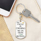 Uncle Memorial Engravable Keychain, Cheering Me On From Heaven