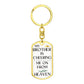 Brother Memorial Engravable Keychain, Cheering Me On From Heaven