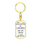 Daughter Memorial Engravable Keychain, Cheering Me On From Heaven