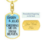 Personalized Engravable Memorial Key Chain, Cheering Me On From Heaven