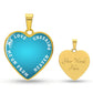 Memorial Engravable Heart Necklace, Cheering Me On From Heaven